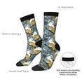 thumbnail image 4 of KLL Cartoon Squirrel on Branch Print Cool Socks Men's Women's Crew Socks Funny Crazy Novelty Stockings, 4 of 6