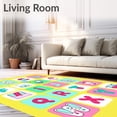 thumbnail image 2 of ODIKA 8'x10' Machine Washable Non-Slip Area Rug, Interactive Reading Foundation with Letter Recognition Teaching High Traffic Rug, Yellow, 694010, 2 of 7