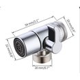 thumbnail image 3 of Adaptador de grifo ZHCH divisor de grifo de baño cocina latón 3 vías, 3 of 3