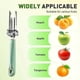 thumbnail image 2 of Adjustable Fruit and Vegetable Corers Tool, Upgraded 2-in-1 Bell Pepper Cutter & Deseeder, Removing Fruit & Vegetable Cores, 2 of 5