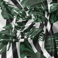 thumbnail image 5 of Ambesonne Jungle Foliage Valance Pack of 2, Monstera on Stripes, 54"X12", Charcoal Grey Green, 5 of 5