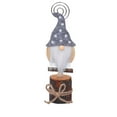 thumbnail image 1 of Cateissary Muñeco de gnomo, adorno de Navidad, adorno decorativo, diseño, multiusos, Color brillante, Clip para tarjetas, tamaño Kits de decoración para fiestas Patrón de corazón gris, 1 of 6