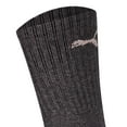 thumbnail image 3 of Puma Unisex Sports Socks, 3 Pairs - Tennis Socks, Crew Socks, Plain Grey 43-46, 3 of 3