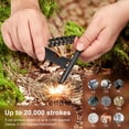 thumbnail image 3 of Survival Fire Starter Clwryviduu con varilla de hierro y paracord, 3 of 7