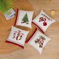 thumbnail image 2 of Christmas Decorative Throw Pillow Covers 16x16 Inch Set Of 4 Christmas Holiday Velvet Pillow Cases Xmas Santa Clause Deer Snowman Red White Cushion Covers Outdoor Sofa Home Bed Decor (16x16), 2 of 5