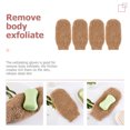 thumbnail image 4 of Khaki Exfoliating Gloves for Bathing Use with Rich Foaming Synthetic Material 4 Pieces, 4 of 8