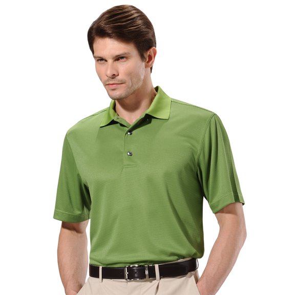 Monterey Club Men's Micro Link Texture Solid Golf Polo Shirt #1066
