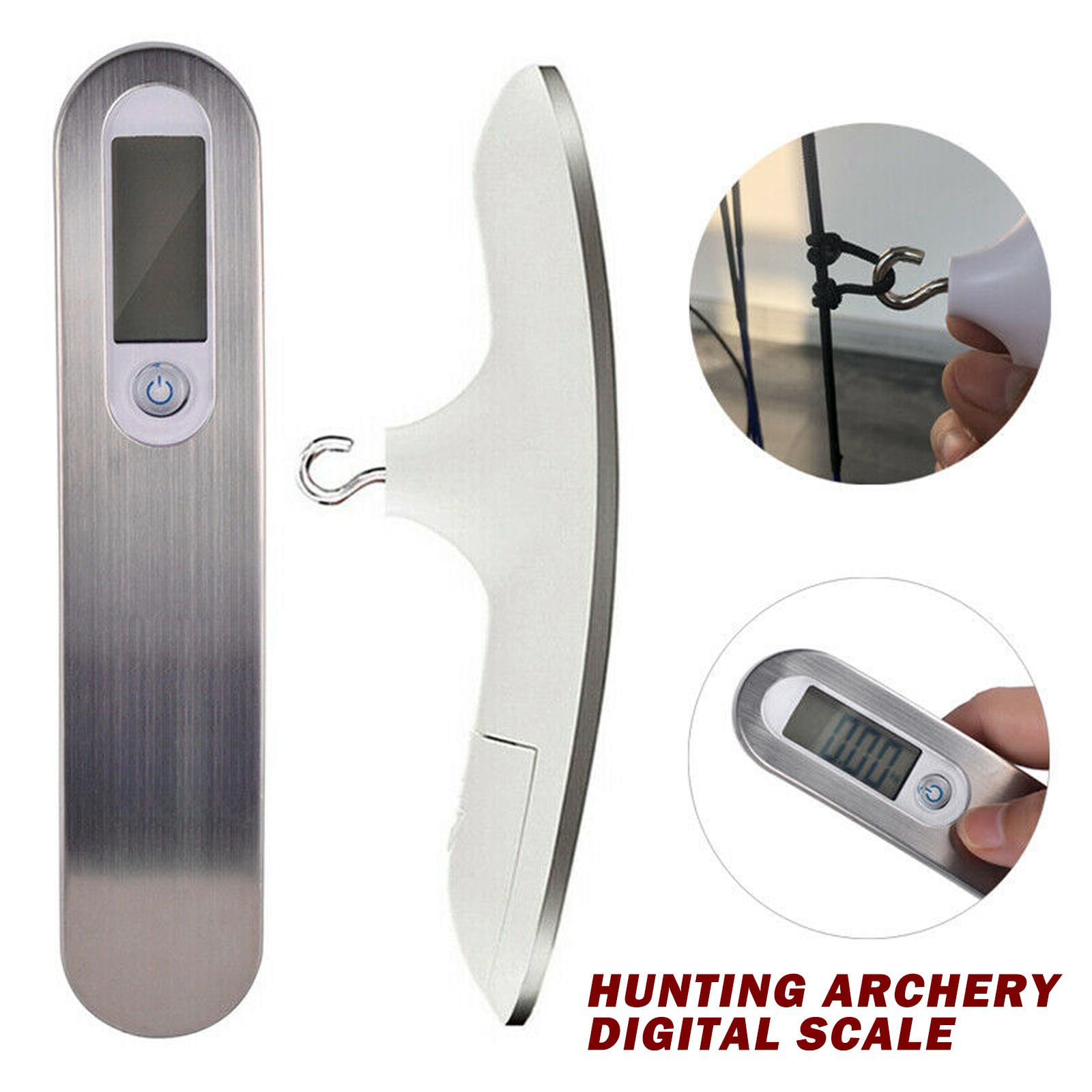 1Pc Hunting Archery Digital Scale For Draw Weight 110lbs Compound Recurve Bow 
