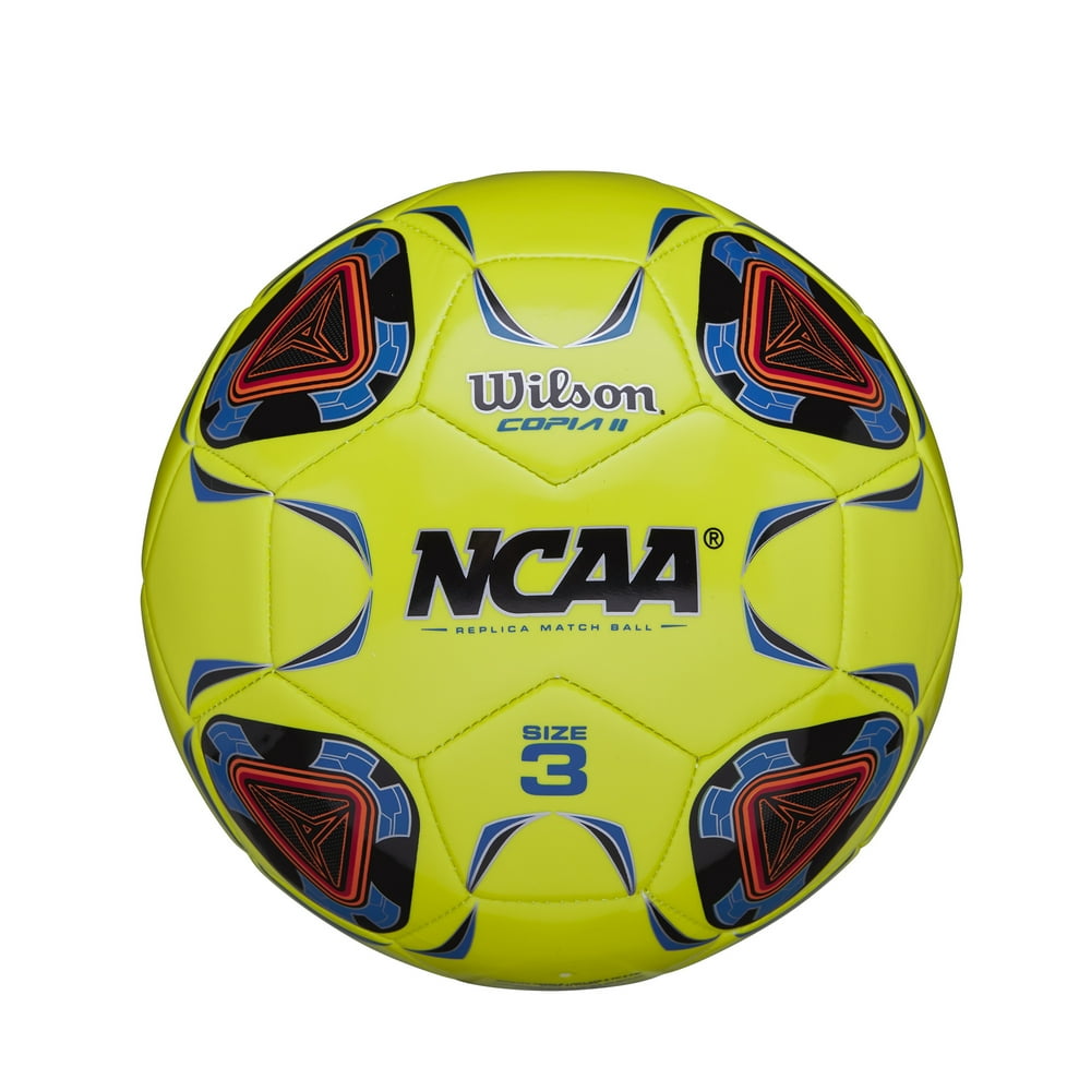 Wilson NCAA Copia II Soccer Ball, Size 3 Optic Yellow