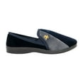 thumbnail image 2 of Zedzzz Mens Aaron Twin Gusset Velour Slippers, 2 of 5