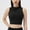 c01Black, variant on Half Zipper Workout Tank Tops for Women with Built in Bra, Racerback Workout Tops Sleeveless Crop Tops Gym Yoga Tops Purple M