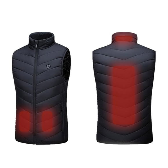 Chaquetas calefactables para hombres/mujeres, chaleco calefactable de talla grande, chaleco calefactor de Control Dual 4, chaqueta calefactable, chaleco calefactor de invierno Odeerbi ODB-3