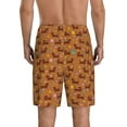 thumbnail image 5 of Salouo Dachshund And Ball Pattern Men's Sleep Pajama Shorts,Pajama Bottoms Elastic Waistband Sleep Pajama Short PJ Shorts for Men -X-Large, 5 of 6