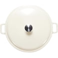 thumbnail image 3 of walmartBasics Poêle à Casserole en Fonte Émaillée avec Couvercle, 3,3 Pintes, Blanc, 3 of 5