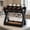 Black, variant on RIAFUN HDPE Countertop Wine Rack - 4-Bottle & 6-Glass Holder with Cork Storage, Stylish & Durable for Kitchen Island, Bar, Dining Table, Gray