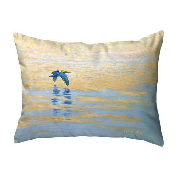 Betsy Drake NC1484 Evening Pelican No Cord Pillow - 16 x 20 in.