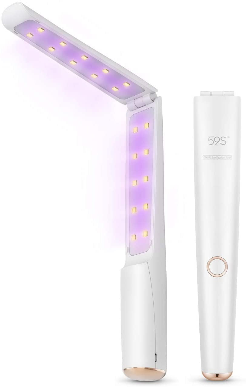 Tech UV Light Mini Sanitizer Foldable Travel Wand Handheld UV Disinfection Lamp 