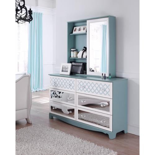 Signature Design By Ashley Mivara Light Blue 6 Drawer Dresser And Signature Design By Ashley Mivara Light Blue 6 Drawer Dresser And Mirror Set
