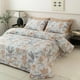 thumbnail image 2 of Colcha de algodón 100% en la cama, cubierta de cama con estampado de punto a cuadros, colcha doble y cubrecamas, colcha para parejas, 2 of 5