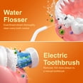 thumbnail image 4 of Fairywill Electric Toothbrush Water Flosser Combo, 47000/min Sonic Toothbrush with 5 Modes and 300ml Oral Irrigator,4 Brush Heads & 4 Jet Tips Included, Black, 4 of 12
