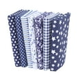 thumbnail image 1 of BUYISI Thickened Patchwork Pure Cotton Small Flower Handmade Diy Cotton Cloth Dark Blue, 1 of 5