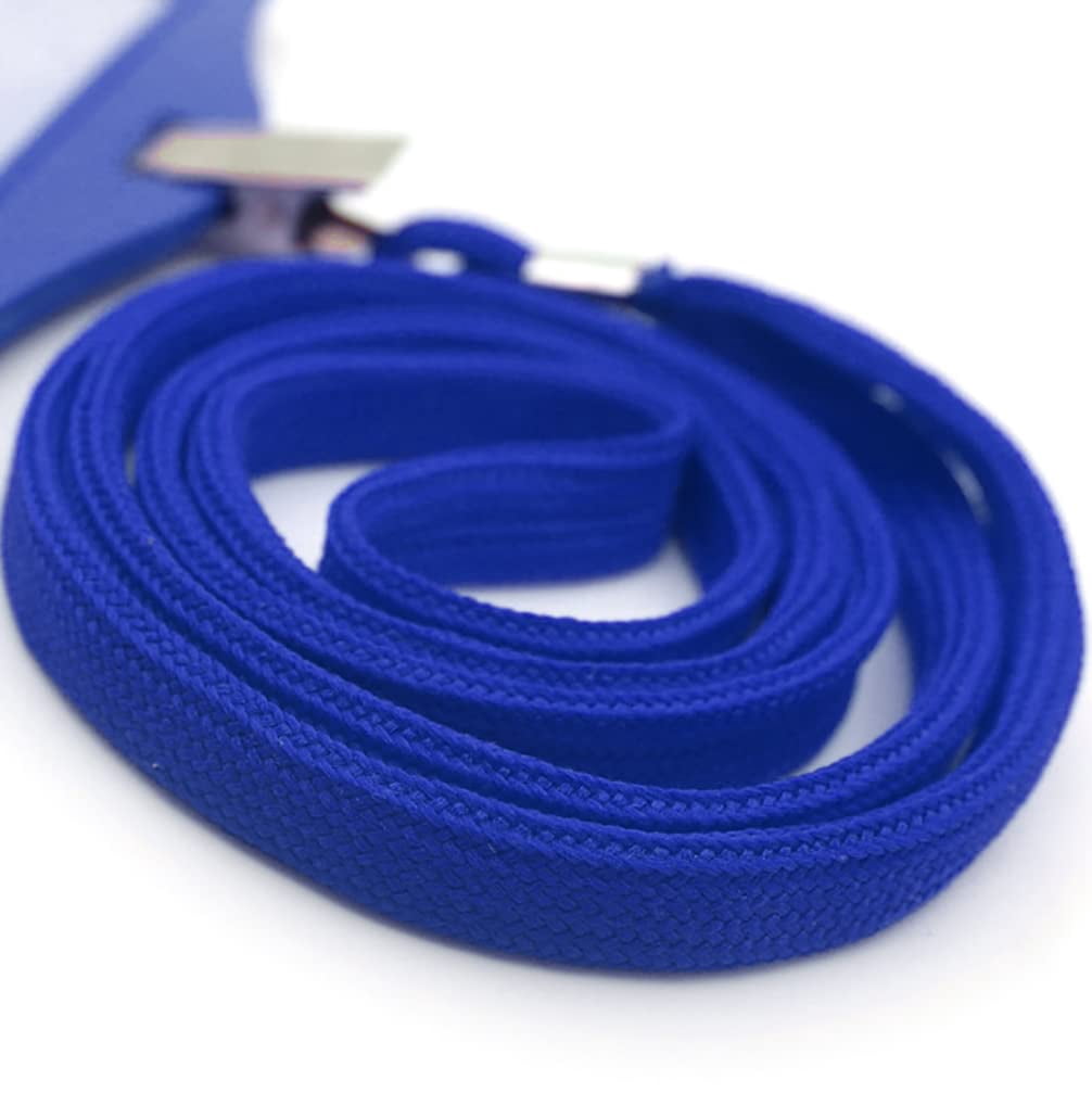 Badge Lanyards Neck Bulk Cruise Blue Lanyard With Clip For Id Card Name Tags Holders (blue  50 Pack)