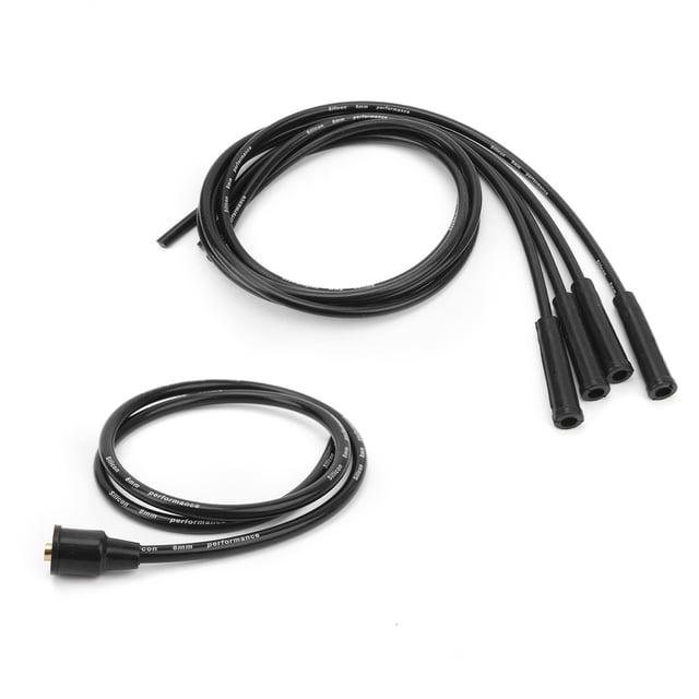 8mm Spark Plug Wire 1m Length High Efficiency Stable Ignition Spark Plug Wire Set For 4 Cylinder Classic Cars