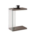 thumbnail image 2 of Home Square End Table in Weathered Gray and Clear - Set of 2, 2 of 3