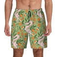 thumbnail image 2 of Goofa Snake And Floral Printed Men's Swim Trunks Board Shorts Quick Dry Mens Swimming Trunks with Compression Liner,Breathable Fit Hawaii Beach Shorts-Large, 2 of 9
