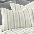 thumbnail image 3 of Levtex Home Rochelle Quilt Set King Quilt Stripe Grey and Cream, 3 of 6