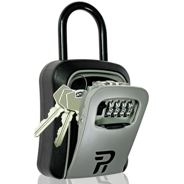Key Lock Box for Outside Rudy Run Portable Combination Lockbox for House Keys Key Hiders to