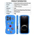 thumbnail image 2 of Allytechgroup Kids Case Compatible with iPhone 16 Pro Max 6.9", [1x Screen Protector] Soft EVA Slim Lightweight Kid-Friendly Design Shockproof Back Cover for Apple iPhone 16 Pro Max, Blue, 2 of 9