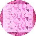 thumbnail image 1 of Ahgly Company Indoor Round Persian Pink Traditional Area Rugs, 5' Round, 1 of 4