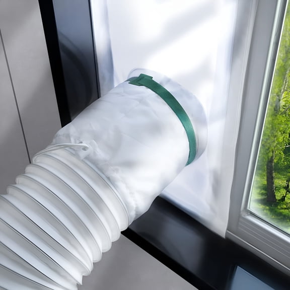 HIBIBUD Portable Air Conditioner Window Kit,Window Vent Seal Kit for Portable Air Conditioner Dryer,2022 Upgraded 100% Sealing Waterproof Easy to Install,10X40-64 Inches Length Adjustable