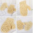thumbnail image 5 of Guantes de baño exfoliantes, baño de Sisal Natural, Spa, ducha, depurador, lufa, guantes para frotar, manopla de exfoliación para SPA, hogar, baño, Hotel, 5 of 5