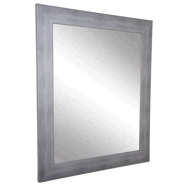 American Made Timberwolf Miroir Mural à Cadre Argenté 32 x 41 Po. BM040M3
