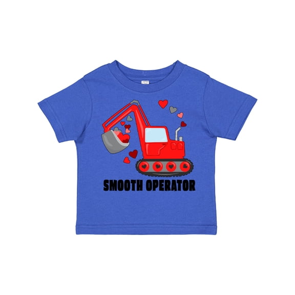 Inktastic Smooth Operator Funny Valentine Construction Boys or Girls Toddler T-Shirt