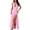 Pink, variant on HomeGardon Summer Dresses for Women Summer Dresses,Fashion Women Summer Casual V-Neck Sleeveless Solid Dress,S-XL