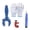 Blue, variant on Lerpwige Ratcheting Tube Cutter for Tight Spaces 5/16" to 1-1/8" Includes Deburring Tool & Gloves