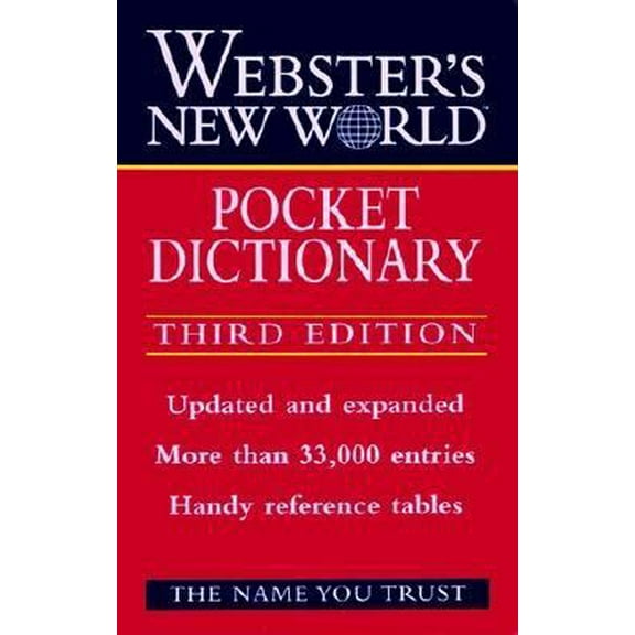 Pre-Owned Webster's New World Pocket Dictionary (Paperback) 0028618874 9780028618876