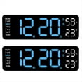 thumbnail image 1 of Reloj Electrónico Multifuncional Simple, Rectangular, con Fuente Grande, Despertador, Se Puede Colgar o Colocar de Pie B, 1 of 5