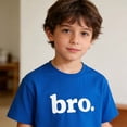 thumbnail image 4 of REDARER Boys "bro." Graphic Short Sleeve Crewneck T Shirt Soft Casual Top for Kids Everyday Play Wear,5-6 Years, 4 of 4