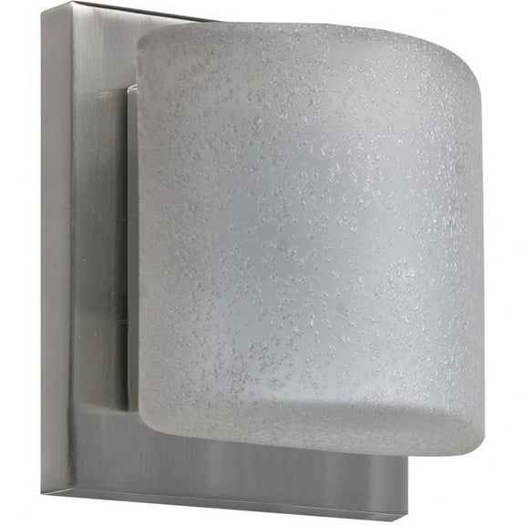 Besa Lighting - Paolo - 5.5 Inch 5W 1 LED Mini Wall Sconce Satin Nickel Stucco