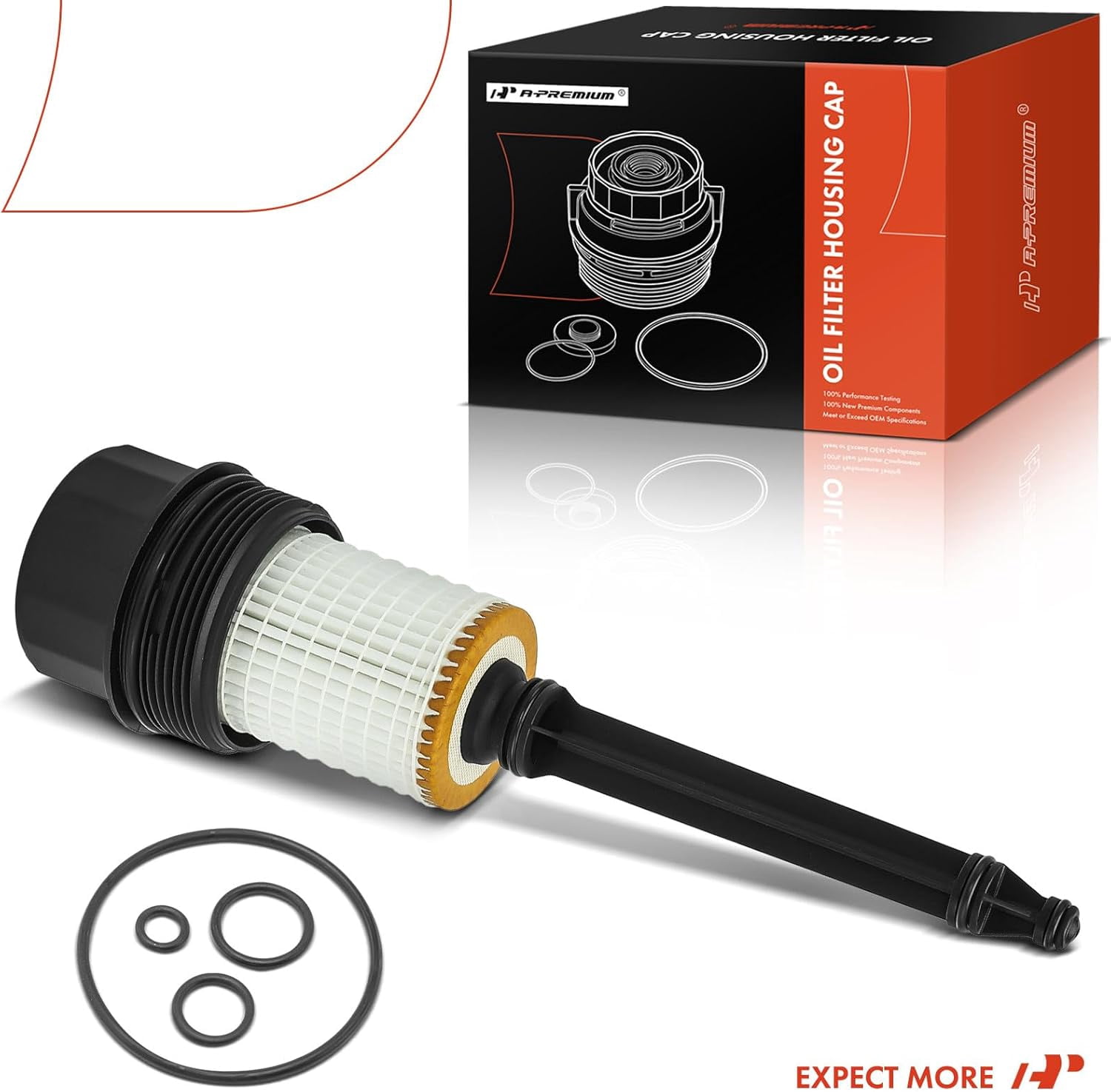 A-Premium Oil Filter Housing Assembly Compatible with Mercedes-Benz W202 W203 C280 C320 CL55 AMG W210 W211 E320 E430 E55 AMG W163 W220 R170 3.2L 5.0L Fits select: 2003 MERCEDES-BENZ SL 500R