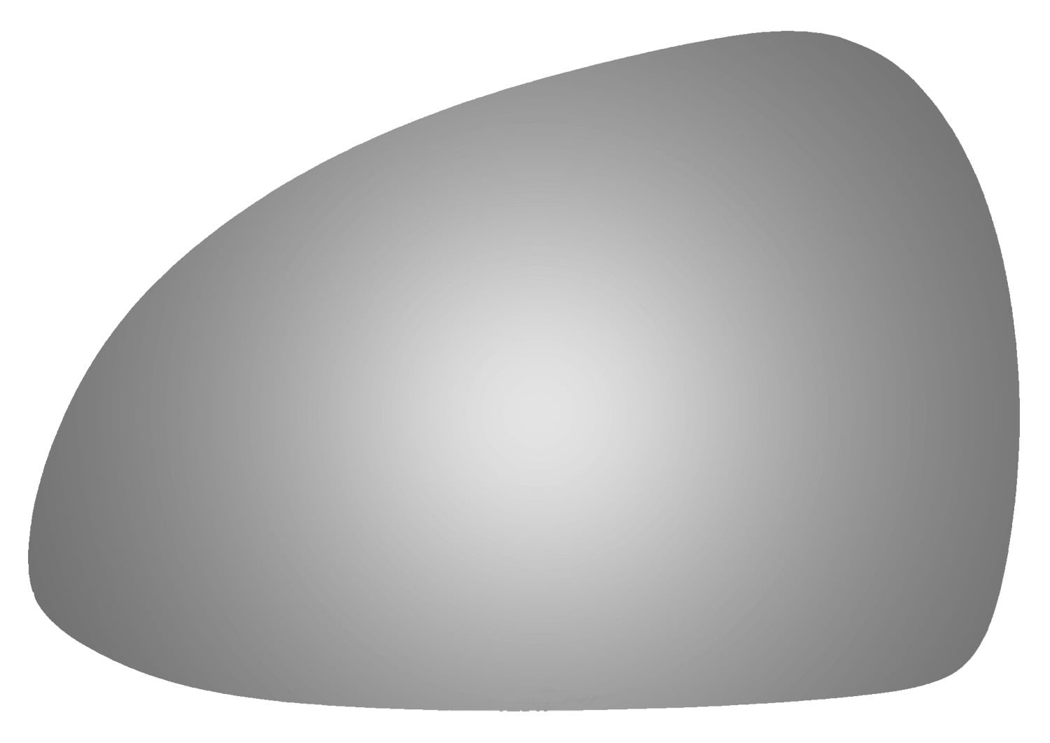 Burco Side View Mirror Replacement Glass - Clear Glass - 4496