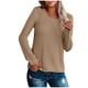 thumbnail image 2 of Puntoco Suéter De Las Mujeres De Cuello Redondo Jersey Recreativo Suéter De Punto Tops De Manga Larga Liquidación De Navidad Puntoco Puntoco-3953, 2 of 6