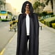thumbnail image 4 of Capa medieval con capucha para hombre, capa de vampiro renacentista con capucha, túnica pirata de Halloween, capa larga para adultos, disfraz de cosplay aterrador, 4 of 7