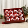 thumbnail image 3 of Fwttom Christmas Ornaments 12pcs - 3.15"/8cm Christmas Ball Ornaments, Shatterproof Christmas Ornaments Set for Party Wedding Christmas Tree Decorations Holiday Gift, 3 of 4
