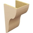 thumbnail image 5 of 11"W x 11"D x 22"H Wide Carmel Rough Cedar Woodgrain TimberThane Corbel, Primed Tan, 5 of 6