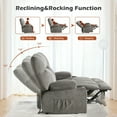 thumbnail image 6 of JONPONY Reclining Loveseat with Cup Holders for Living Room 2 Seat Manual Loveseat Recliner with Side Pocket,BALCK, 6 of 15